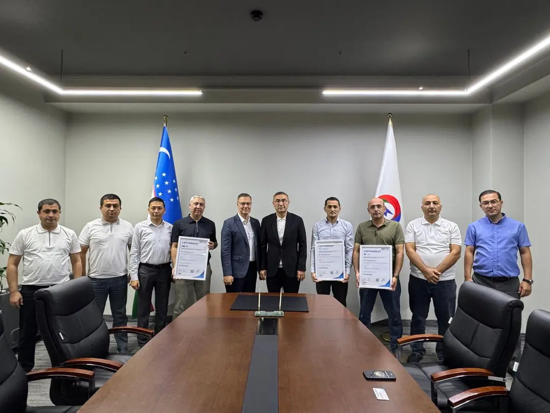 “O‘zenergosotish” AJ xalqaro ISO sertifikatlarini qo‘lga kiritdi